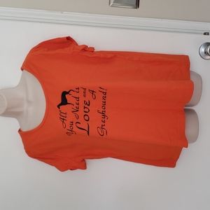 Greyhound Love Shirt Size 2XL